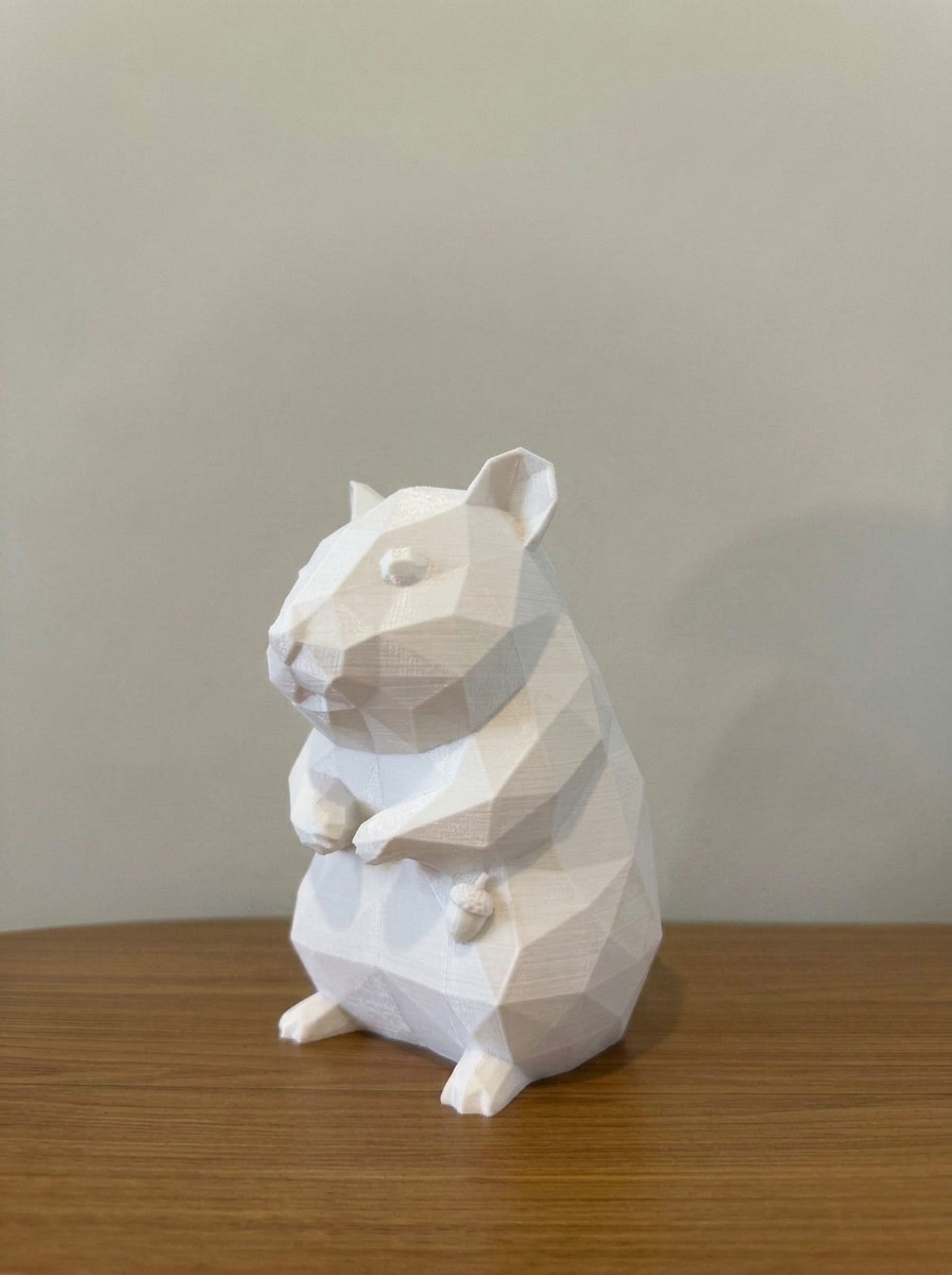 Urna 3D de hamster personalizada da Anjos